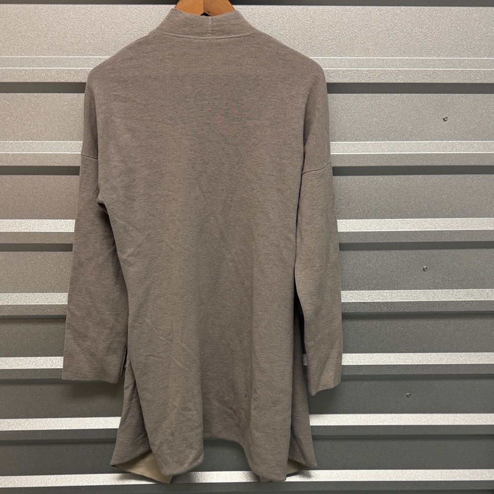 MM.LAFLEUR Women’s Open Front Midi Cardigan WOOL‎ SILK CASHMERE Luxe XL Lounge - Picture 3 of 11